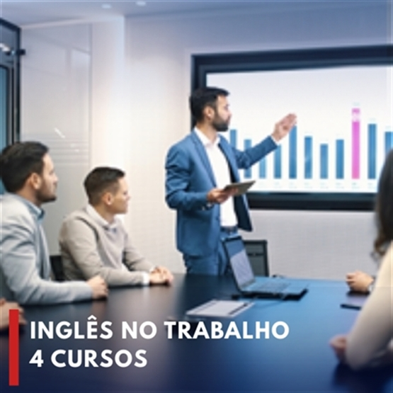 COMBO INGLÊS NO TRABALHO | 4 CURSOS (R$ 234,00 OFF)